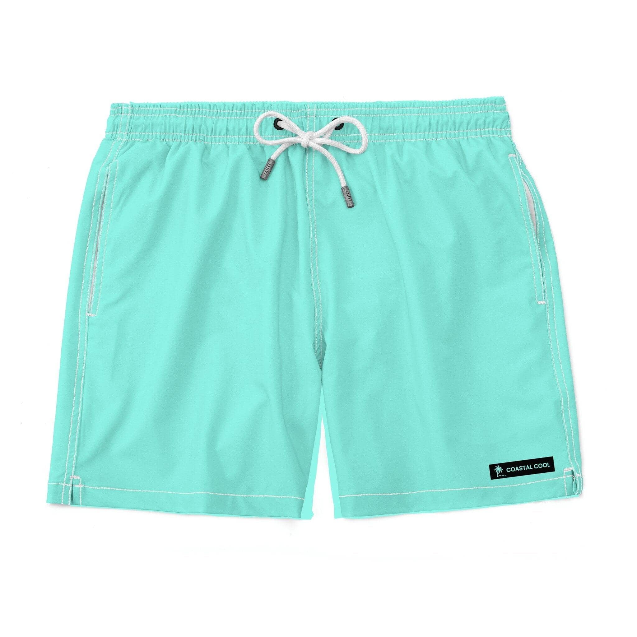 Bali Solid Swim Trunks-Coastal Cool-Recycled Swimsuits and Beachwear