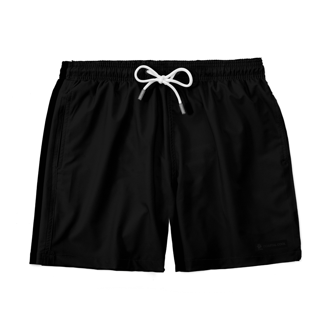 Black Swim Trunks-Coastal Cool-Recycled Swimsuits and Beachwear