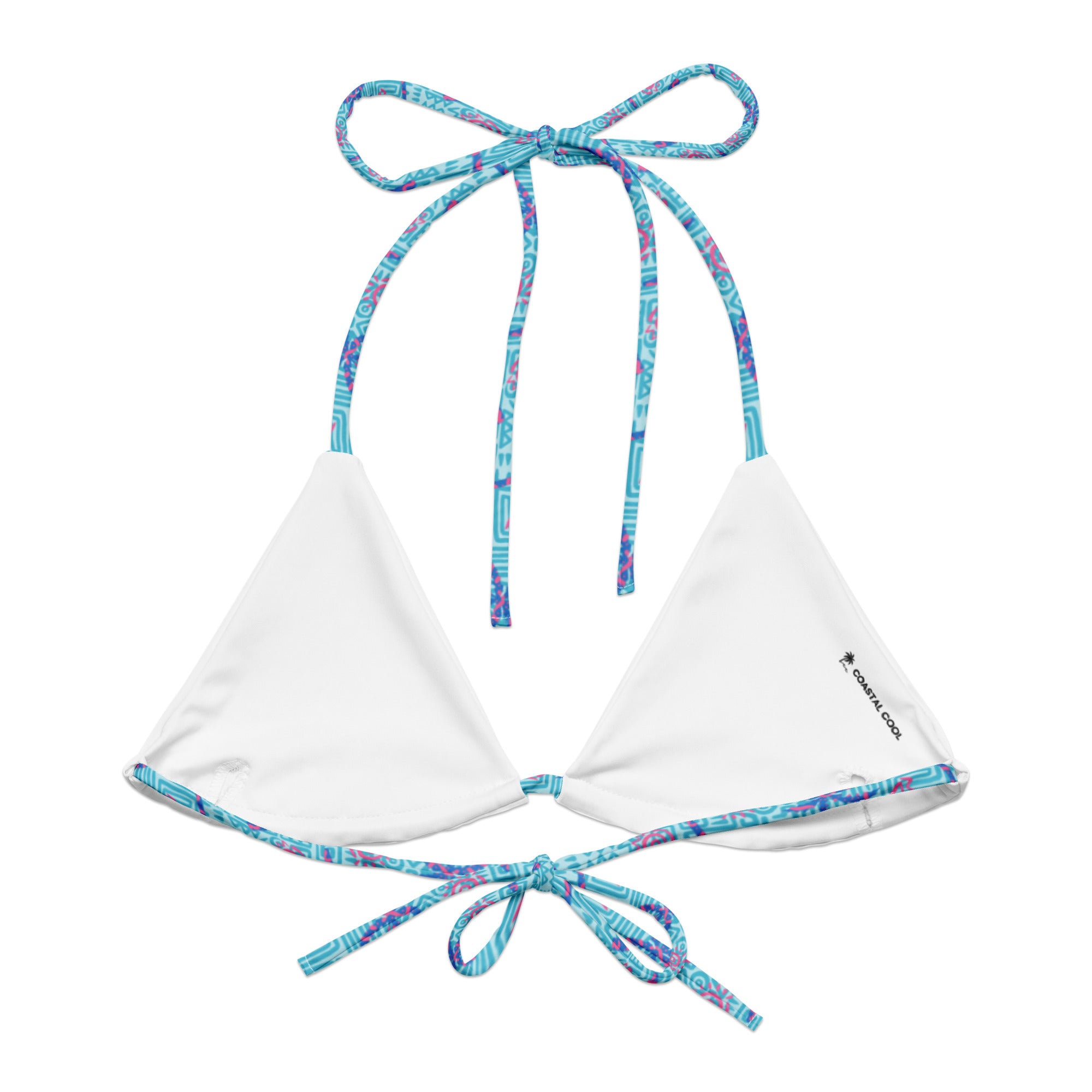 Breeze String Bikini Top by Coastal Cool adjustable straps breathable fit and UPF 50+