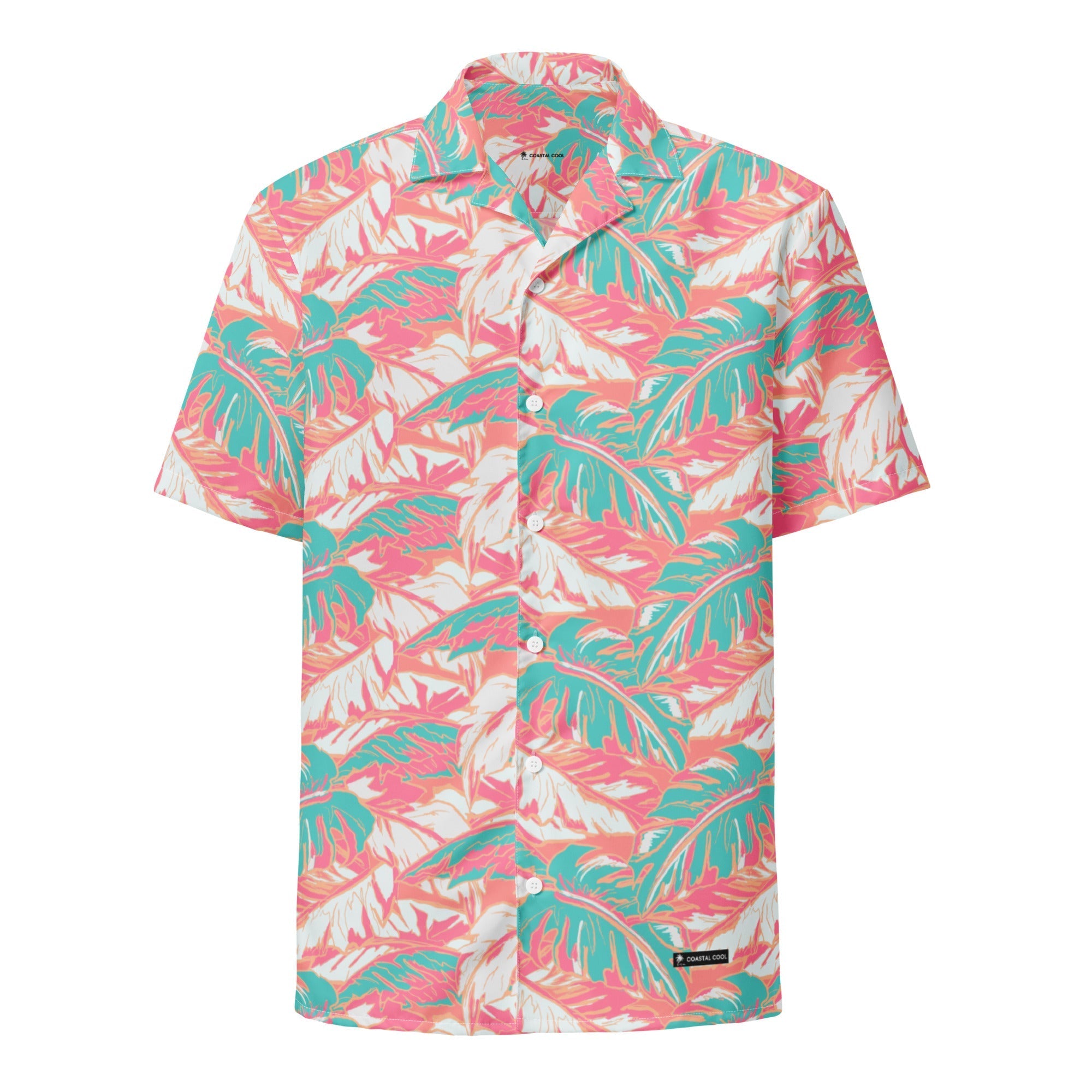 Florida Keys Coral Short Sleeve-Coastal Cool-Recycled Swimsuits and Beachwear