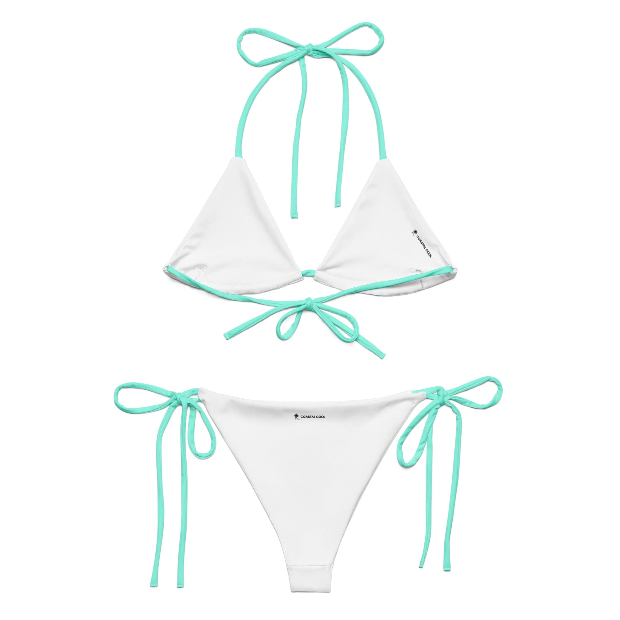 Light Teal Bikini by Coastal Cool adjustable bikini set UPF 50 breathable sustainable resort style
