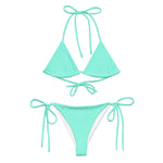Light Teal Bikini by Coastal Cool adjustable bikini set UPF 50 breathable sustainable resort style