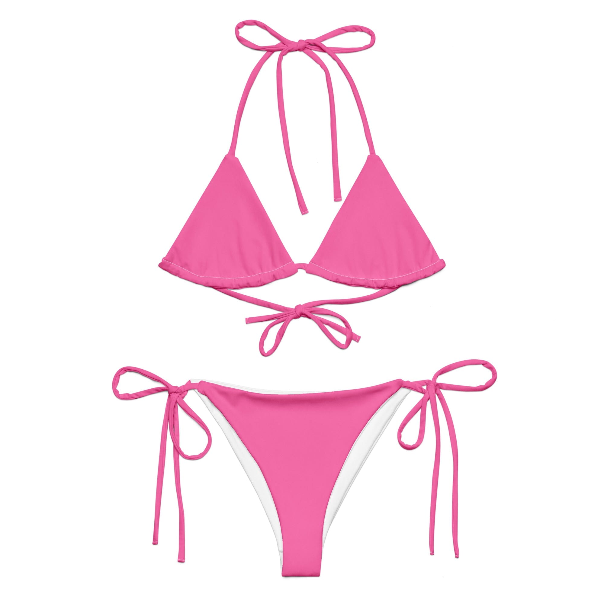 Neon Pink Bikini-Coastal Cool-Recycled Swimsuits and Beachwear
