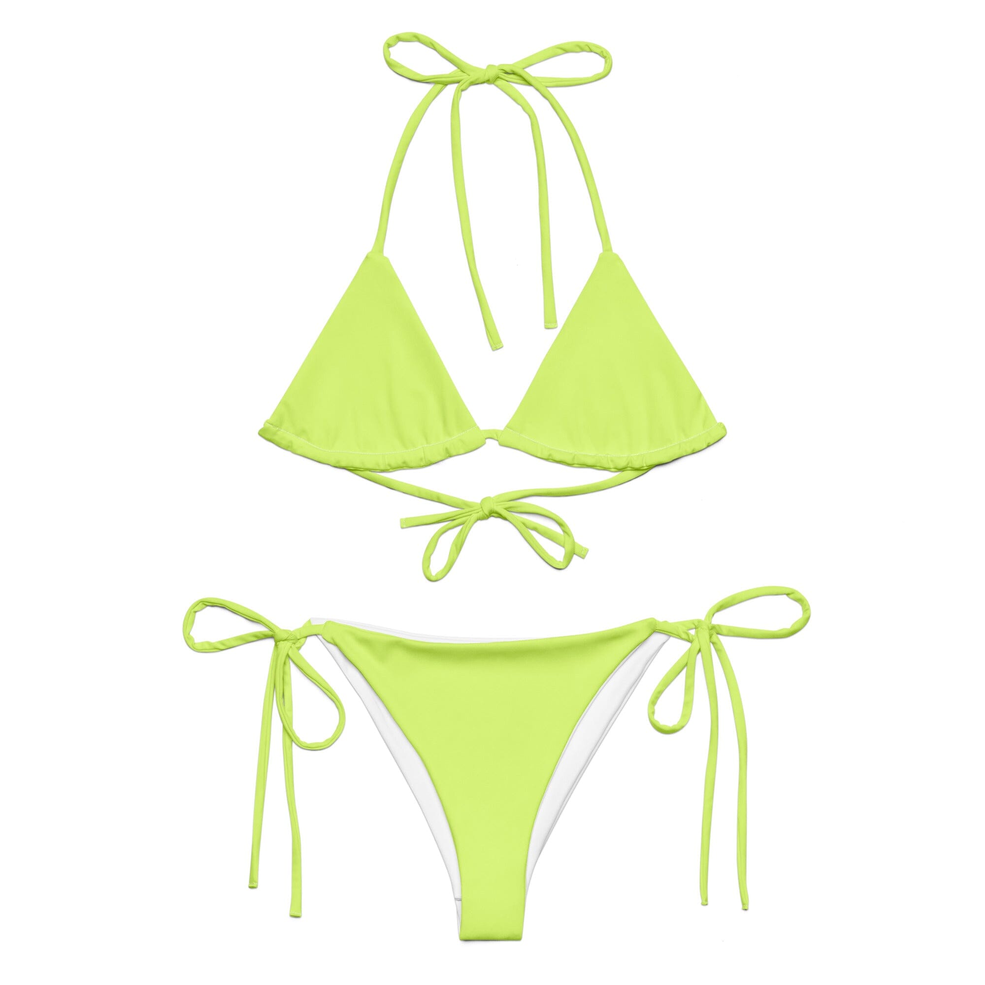 Neon Yellow Bikini-Coastal Cool-Recycled Swimsuits and Beachwear