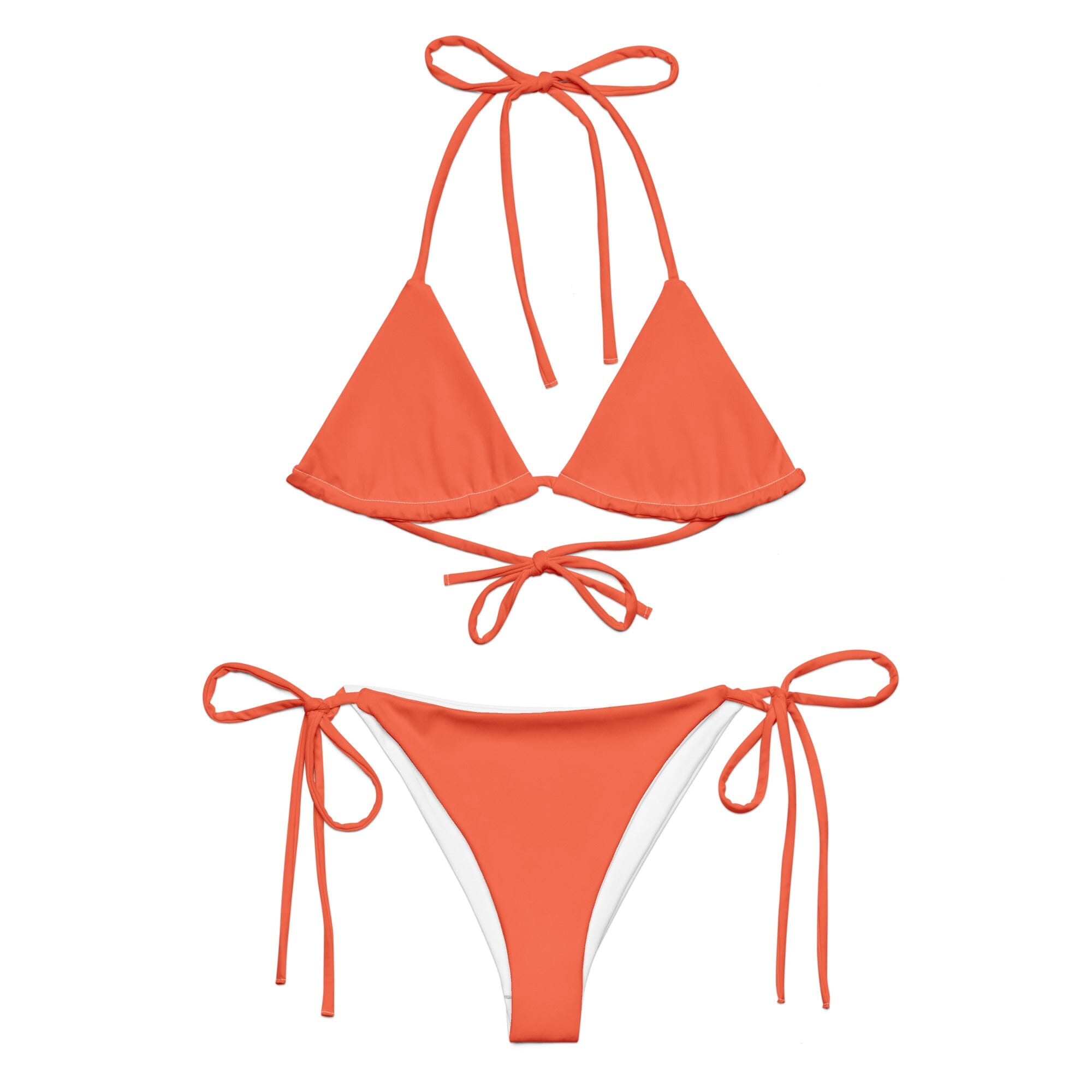 Orange Bikini-Coastal Cool-Recycled Swimsuits and Beachwear