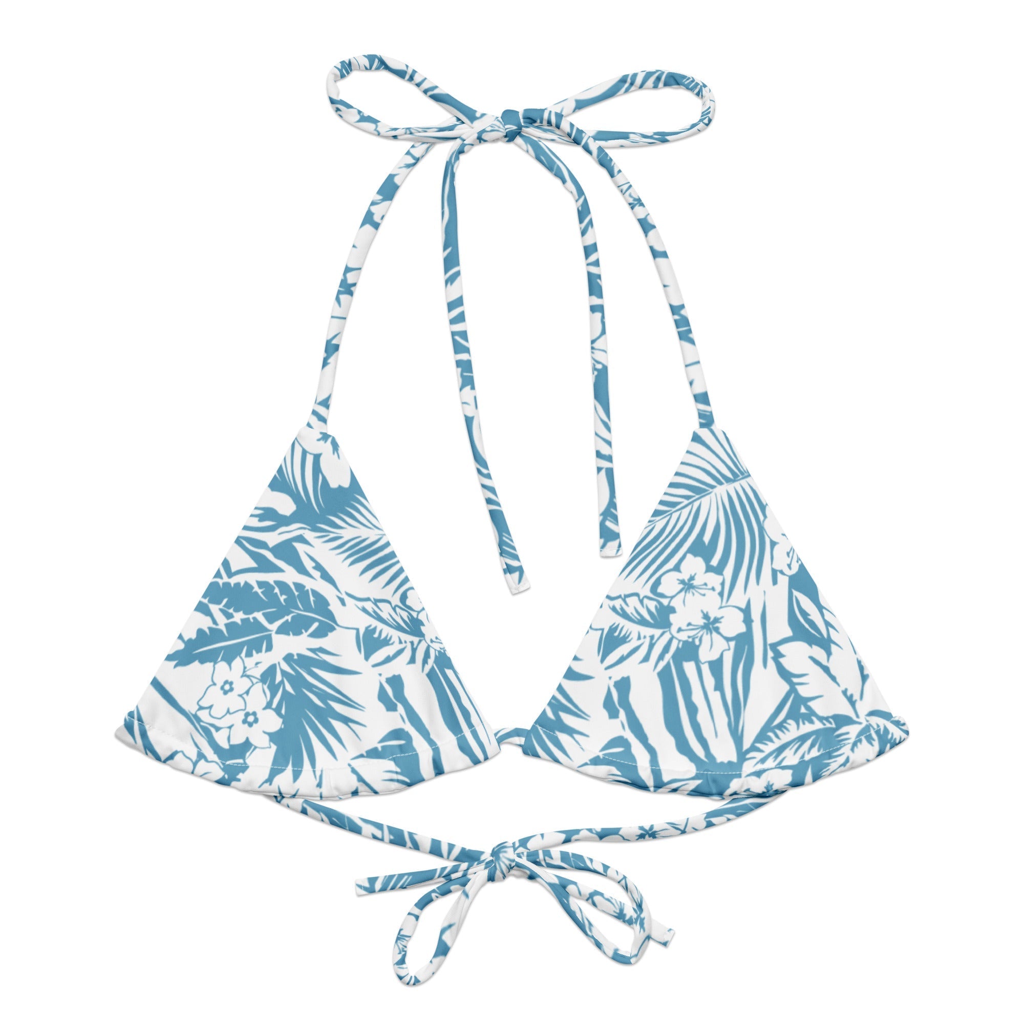 Palm Ave String Bikini Top by Coastal Cool adjustable straps breathable fit and UPF 50+