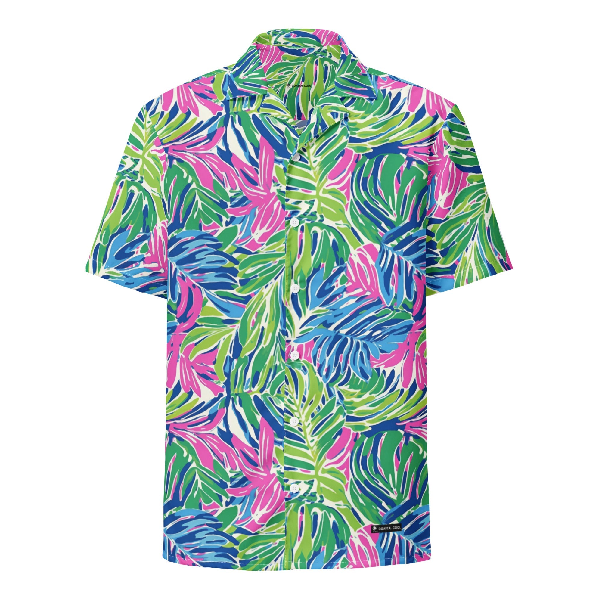 Palm Haven Short Sleeve-Coastal Cool-Recycled Swimsuits and Beachwear