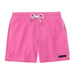 Pink Solid Swim Trunks by Coastal Cool sustainable quick dry fabric with UPF 50+ sun protection
