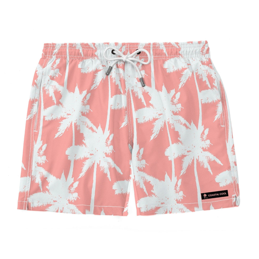 The Groove Pink Swim Trunks-Coastal Cool-Recycled Swimsuits and Beachwear