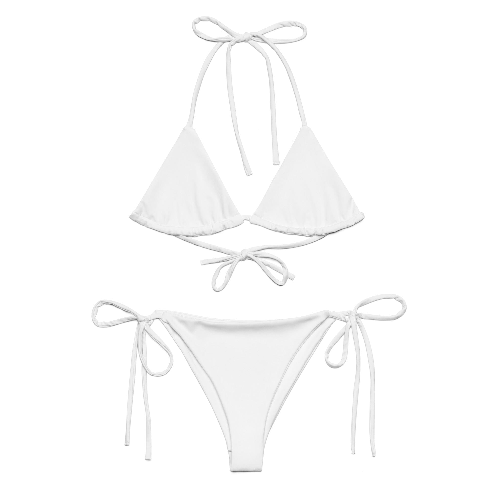 White Bikini-Coastal Cool-Recycled Swimsuits and Beachwear