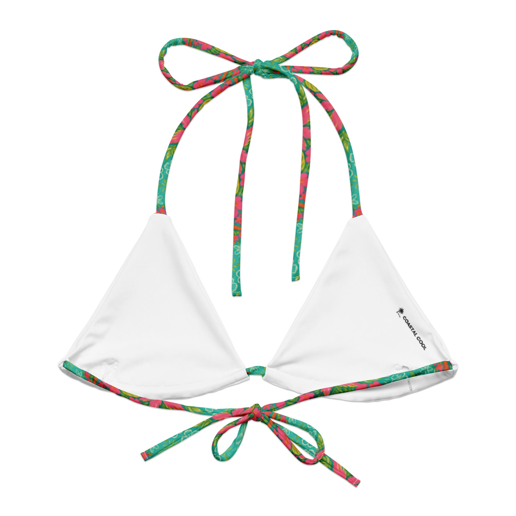 Atlantis String Bikini Top-Coastal Cool