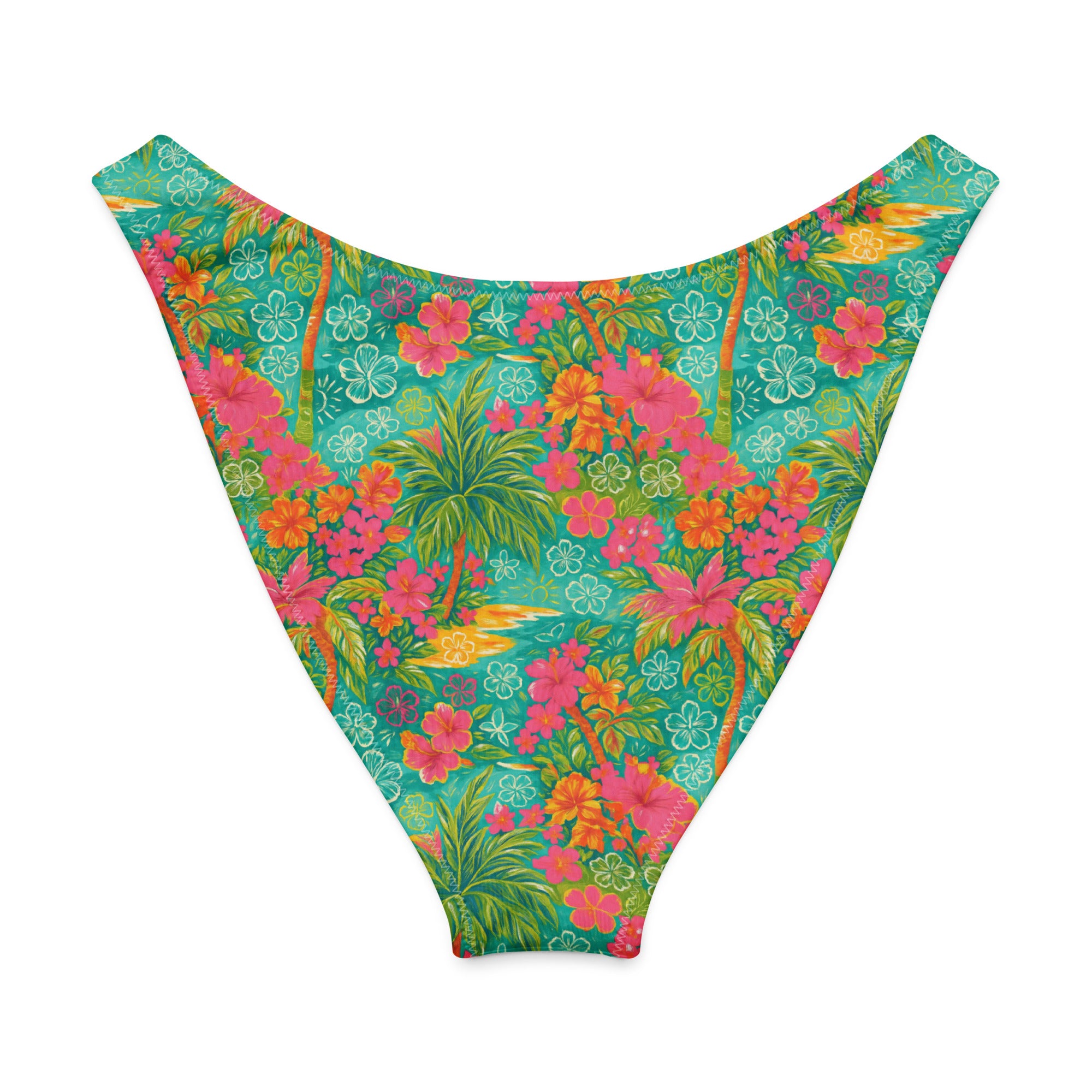 Atlantis V-Waist Bikini Bottom-Coastal Cool
