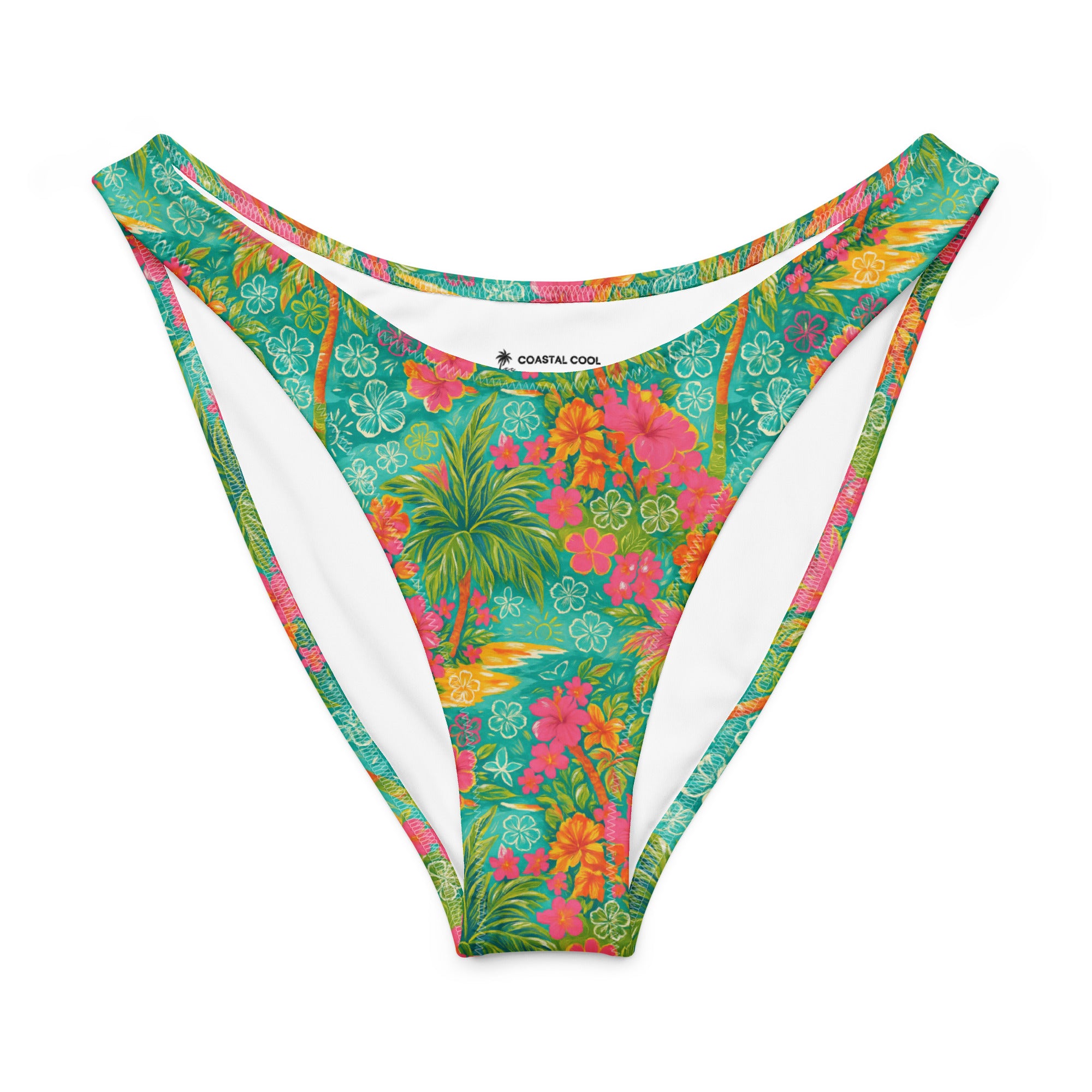 Atlantis V-Waist Bikini Bottom-Coastal Cool
