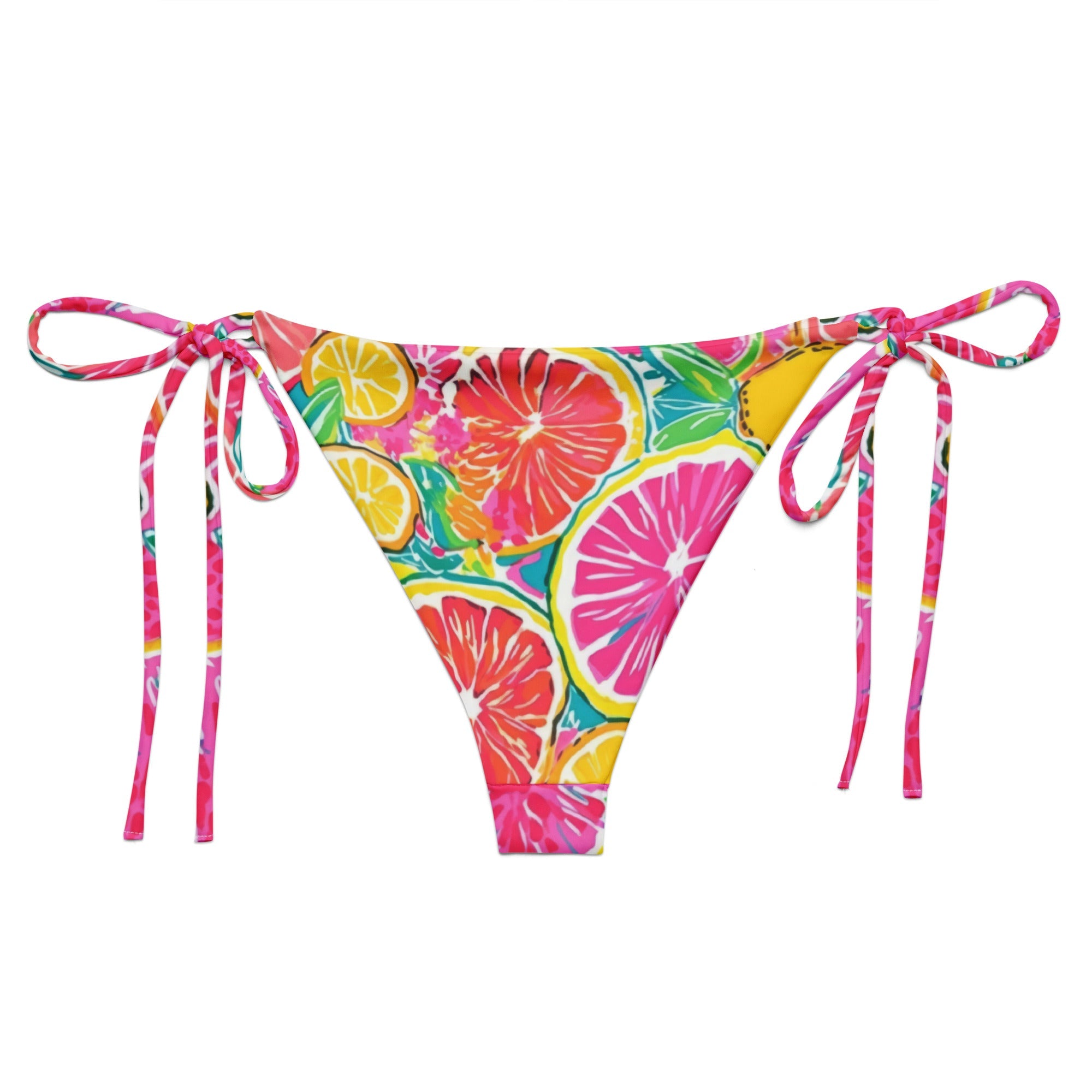 Bahama Breeze String Bikini Bottom-Coastal Cool