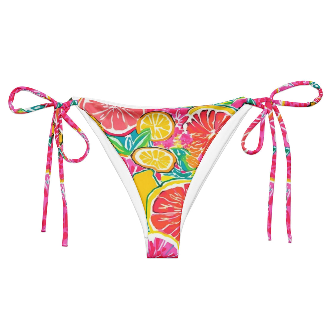 Bahama Breeze String Bikini Bottom-Coastal Cool