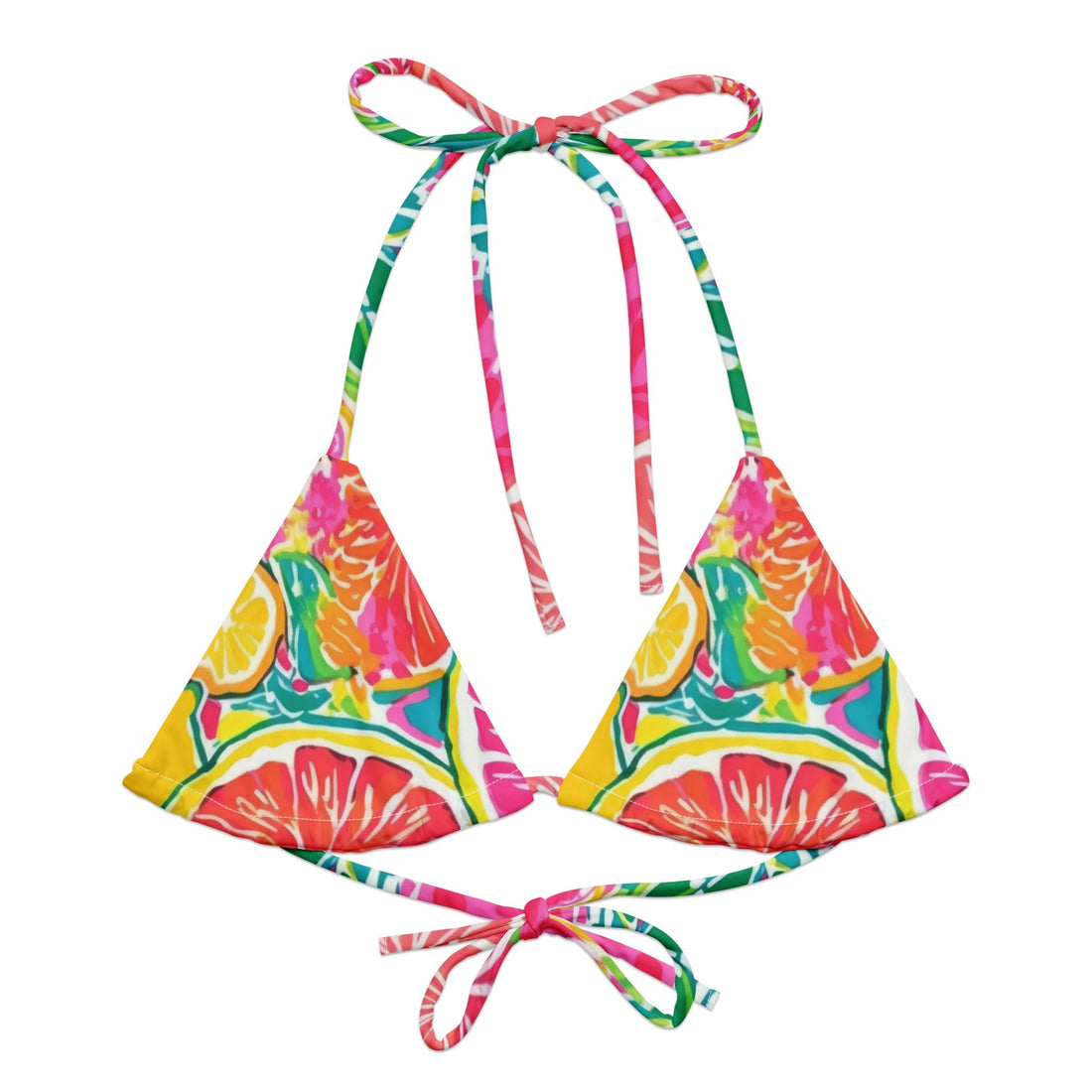 Bahama Breeze String Bikini Top-Coastal Cool