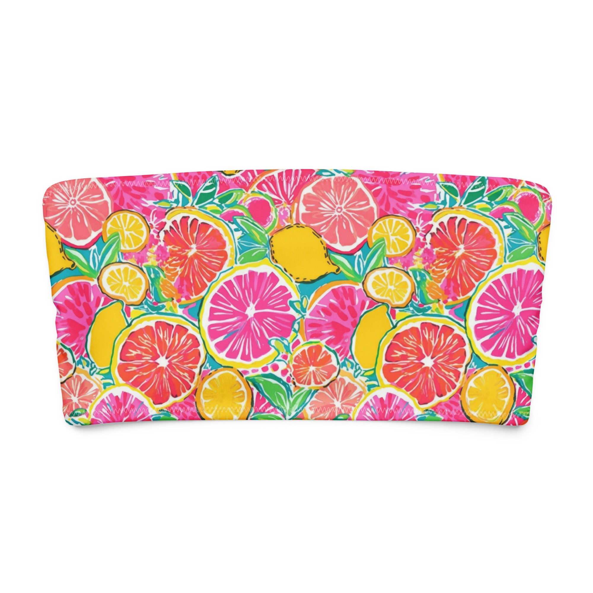 Bahama Breeze Tube Bikini Top-Coastal Cool