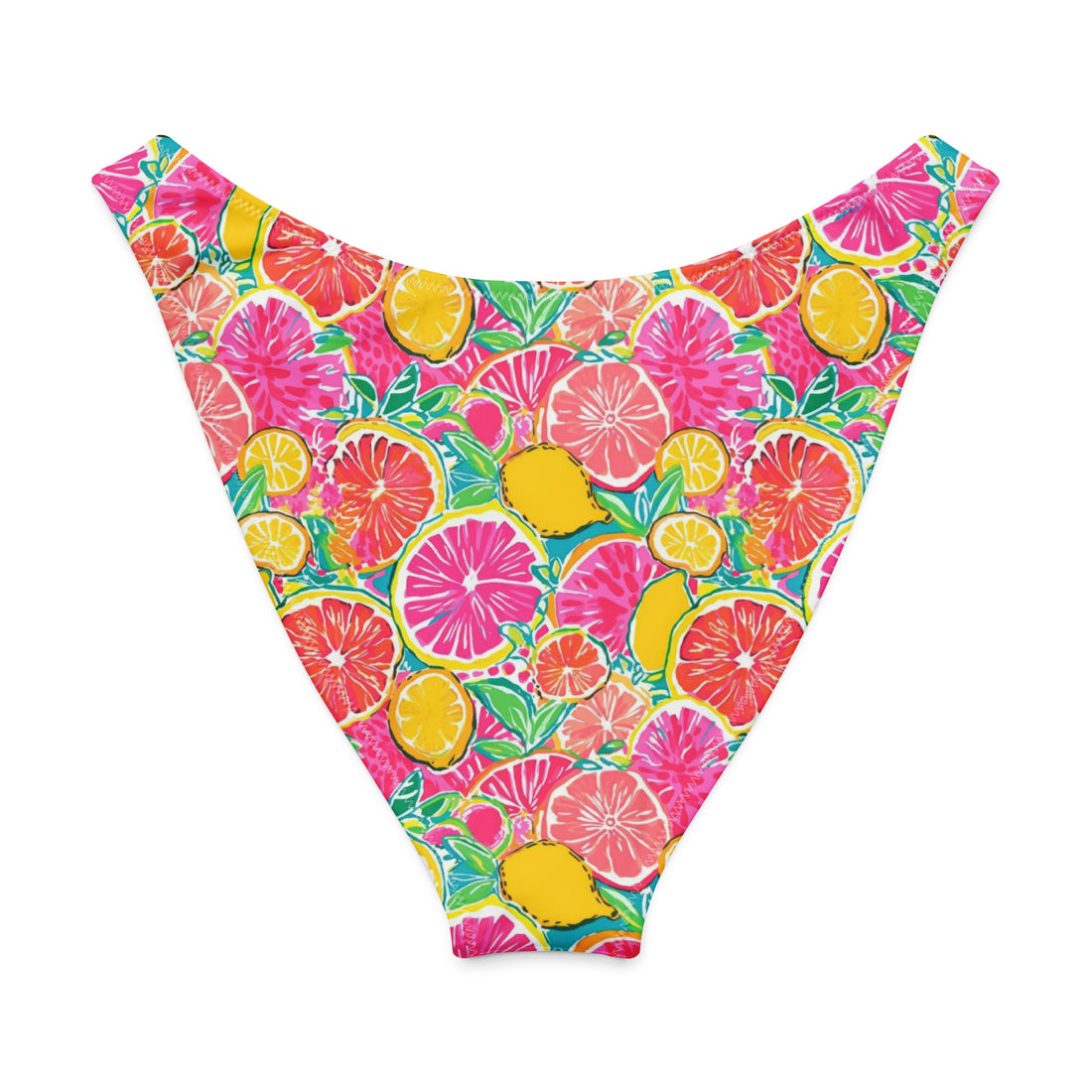 Bahama breeze V-Waist Bikini Bottom-Coastal Cool