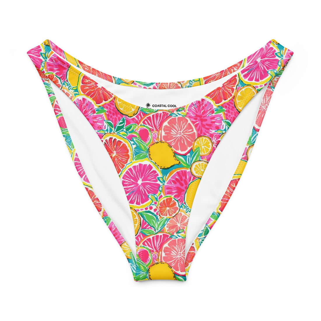 Bahama breeze V-Waist Bikini Bottom-Coastal Cool