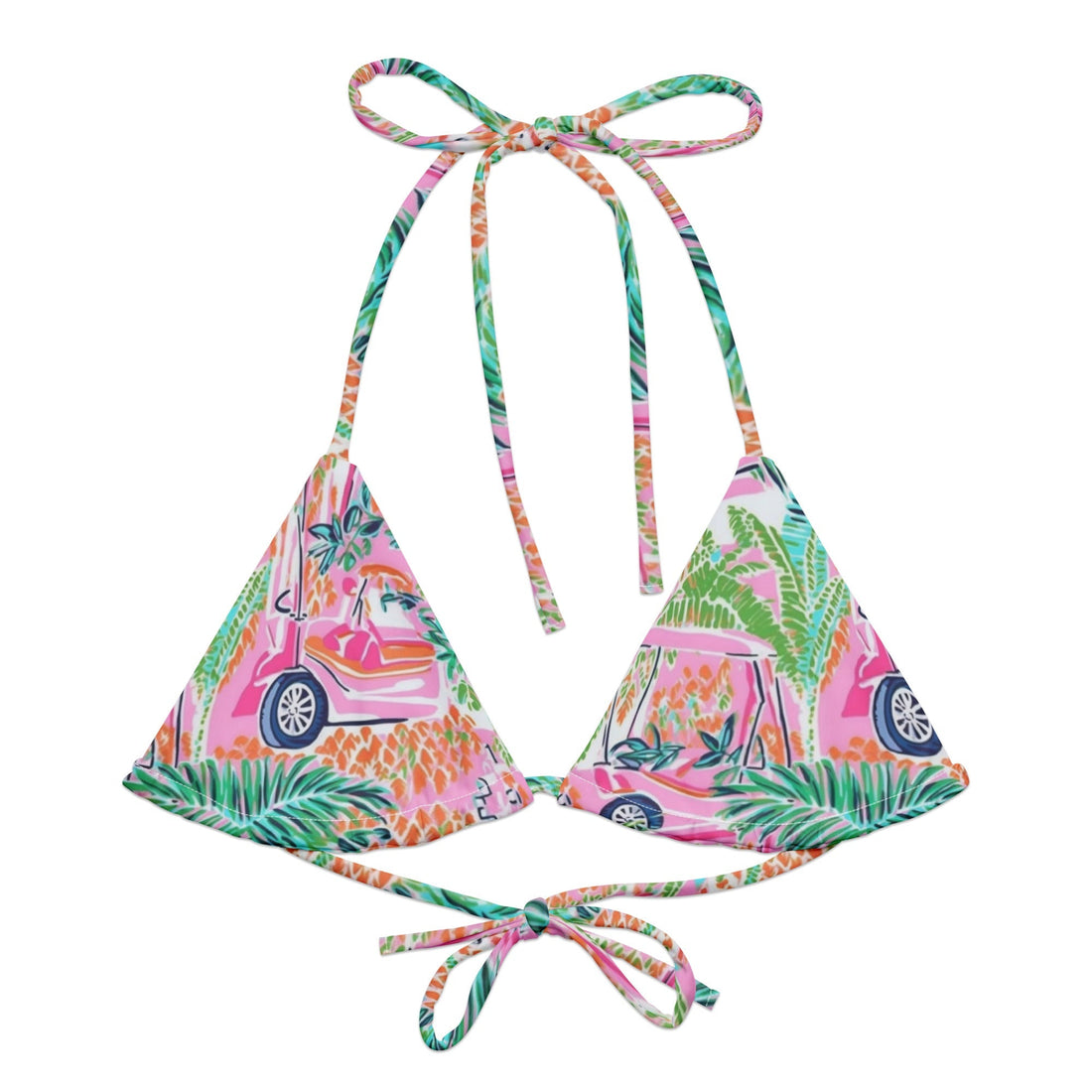 Bald Head String Bikini Top-Coastal Cool