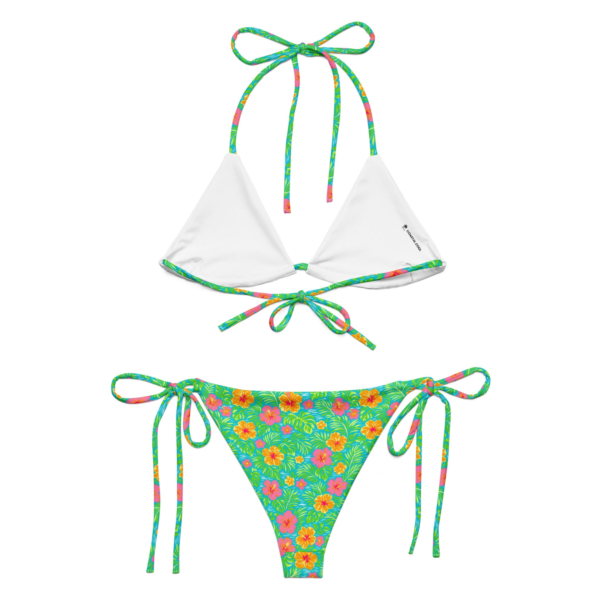 Bali Bloom Bikini by Coastal Cool adjustable bikini set UPF 50 breathable sustainable resort style