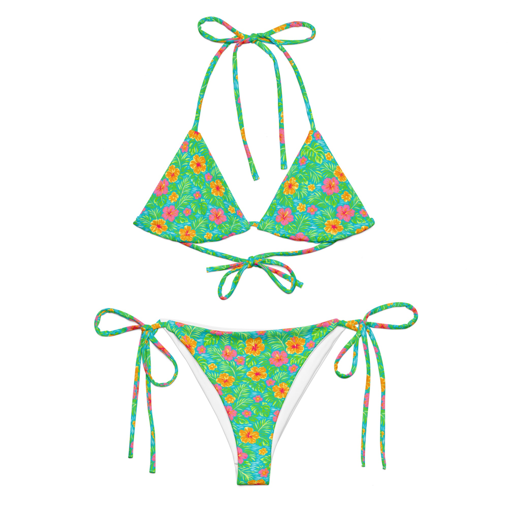 Bali Bloom Bikini by Coastal Cool adjustable bikini set UPF 50 breathable sustainable resort style