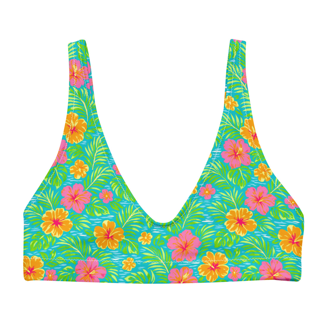 Bali Bloom Bikini Top-Coastal Cool