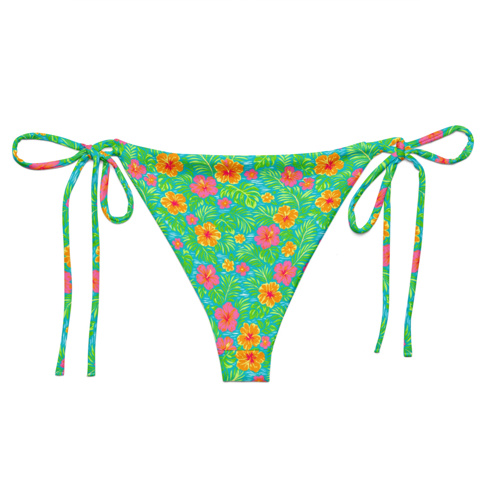 Bali Bloom String Bikini Bottom-Coastal Cool