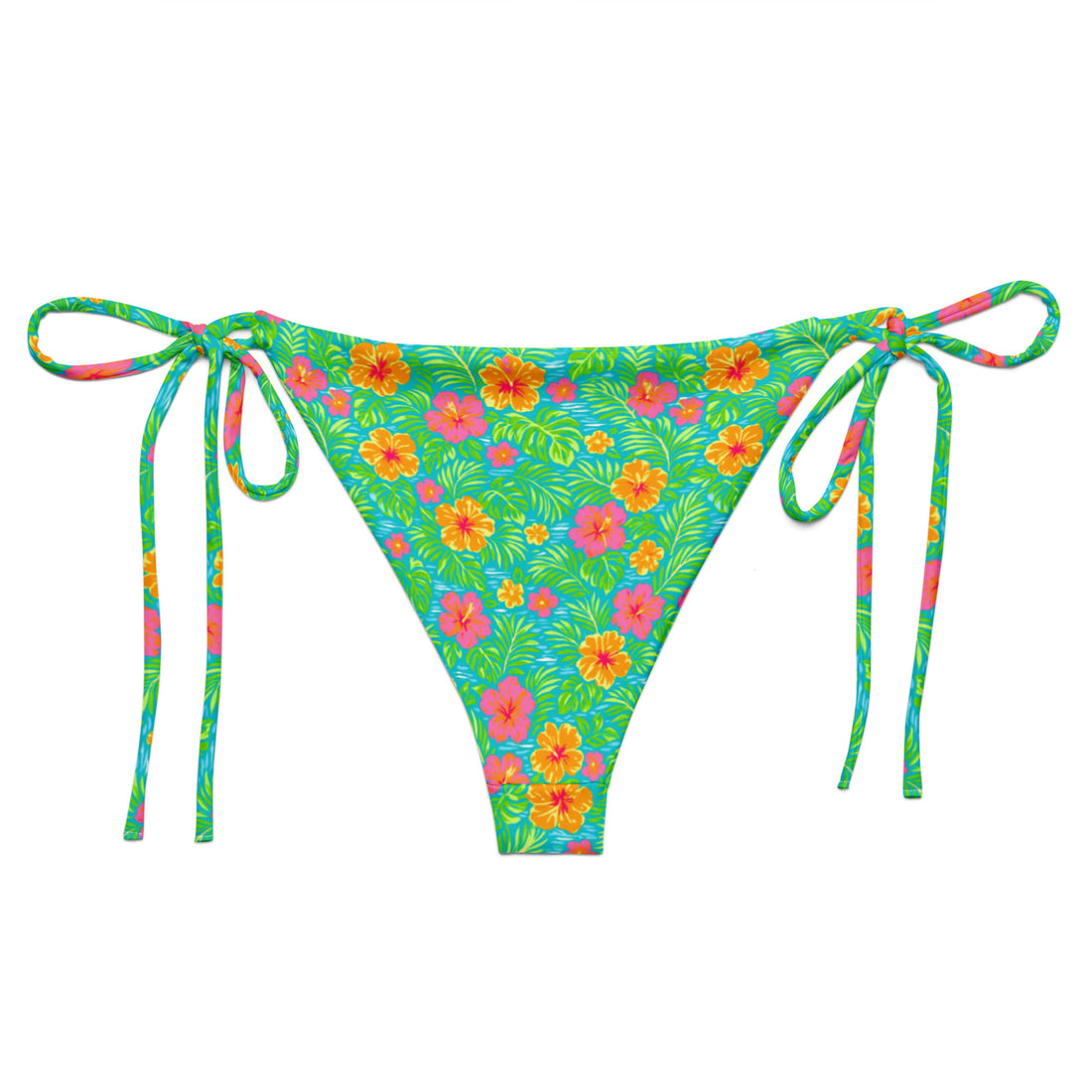 Bali Bloom String Bikini Bottom-Coastal Cool