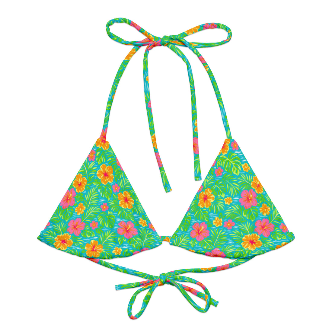 Bali Bloom String Bikini Top-Coastal Cool