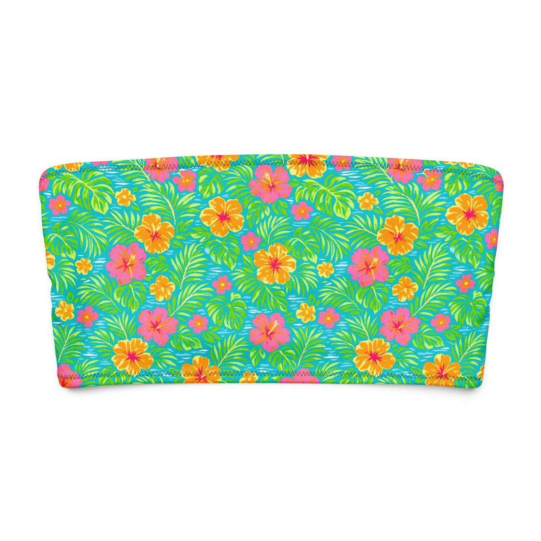 Bali Bloom Tube Bikini Top-Coastal Cool