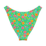 Bali Bloom V-Waist Bikini Bottom-Coastal Cool