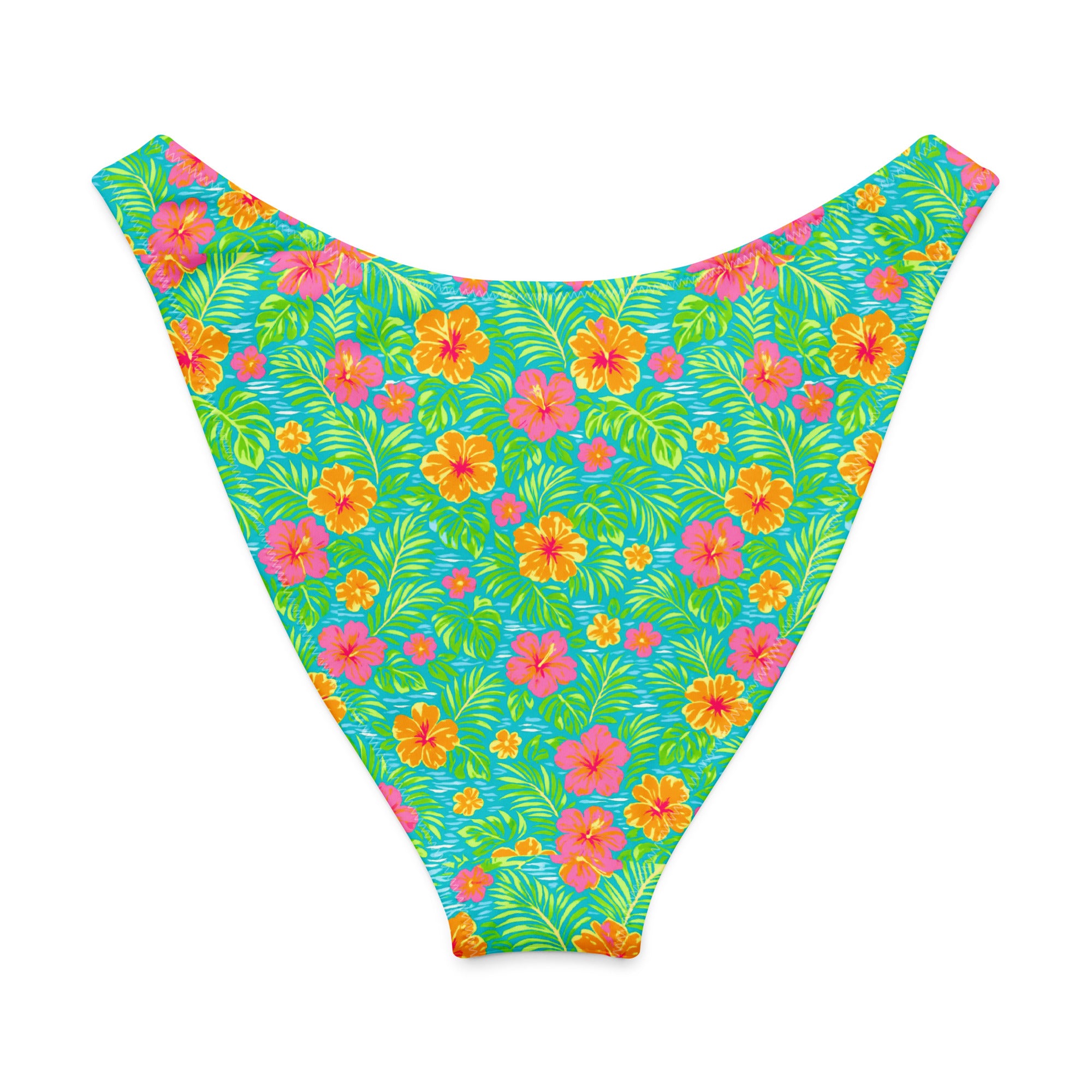 Bali Bloom V-Waist Bikini Bottom-Coastal Cool