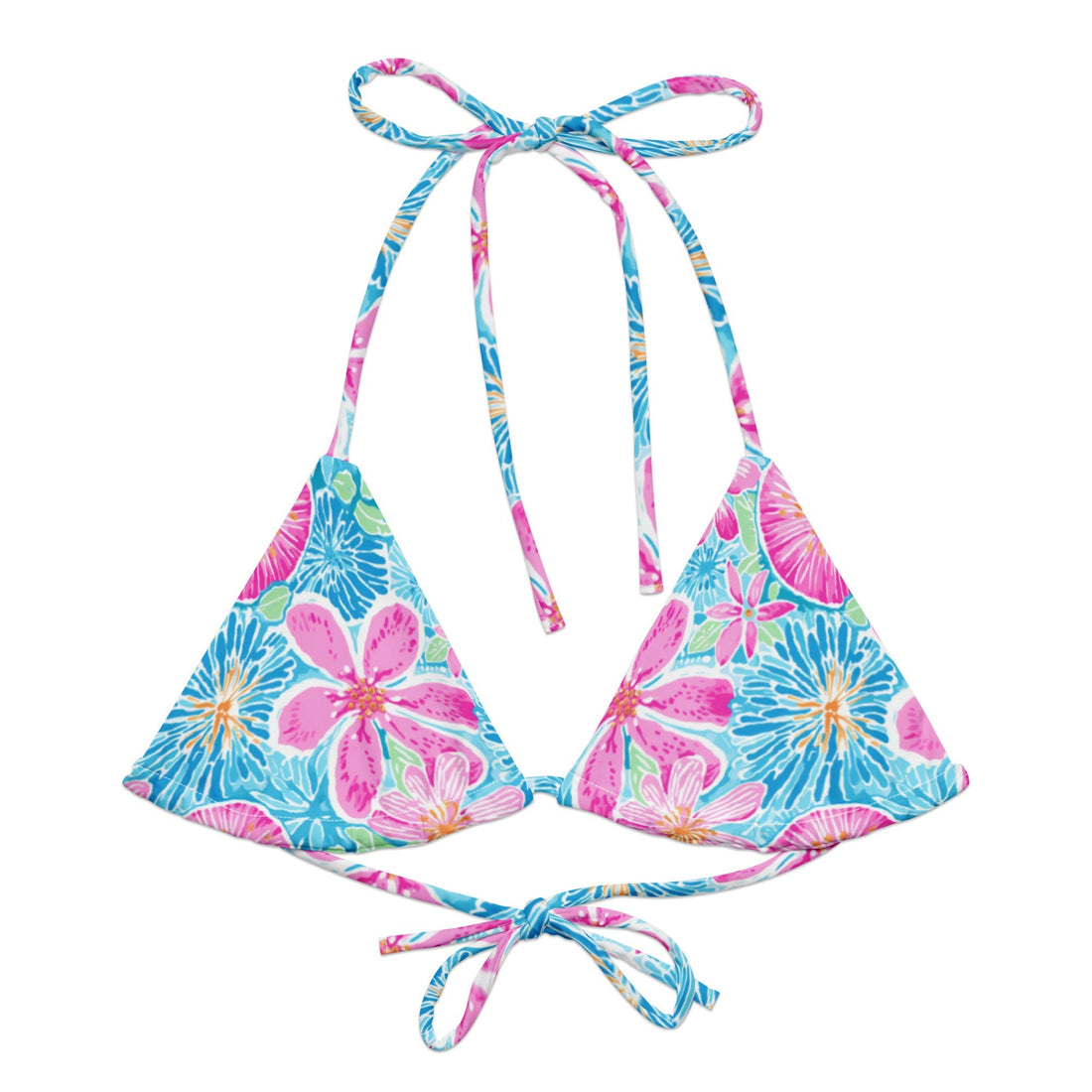 Beverly Hills String Bikini Top-Coastal Cool-Recycled Swimsuits and Beachwear
