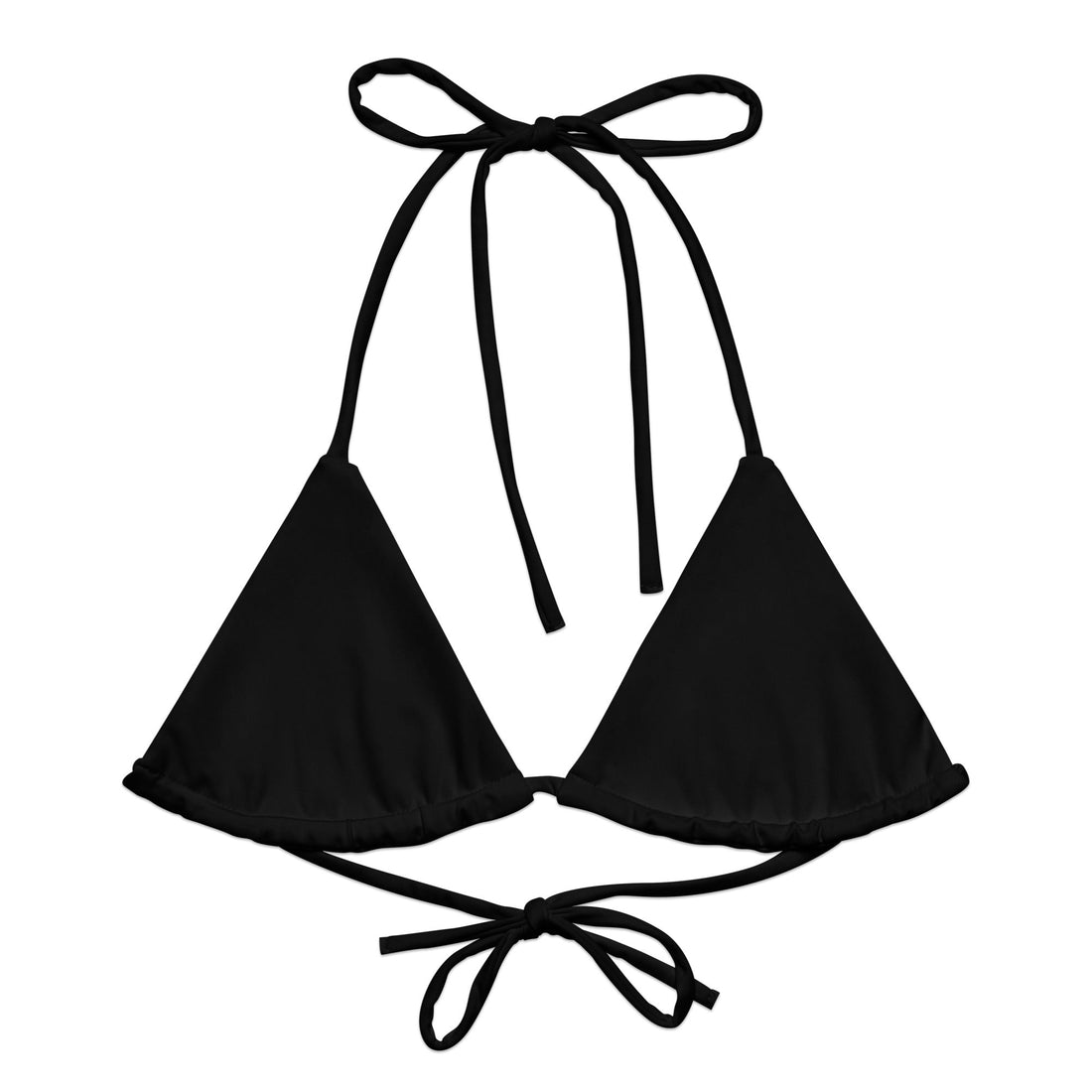 Black String Bikini Top  Coastal Cool XS   Sustainable | Recycled | Swimwear | Beachwear | Travel and Vacation | Coastal Cool Swimwear | Coastal Cool Beachwear