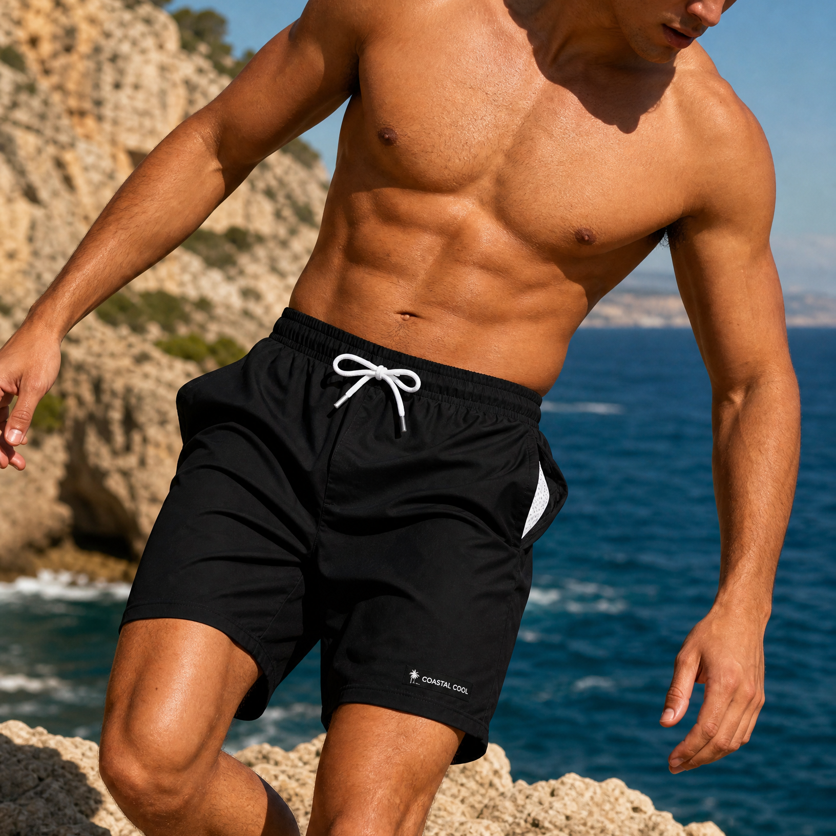 Black Swim Trunks-Coastal Cool-2026-V1