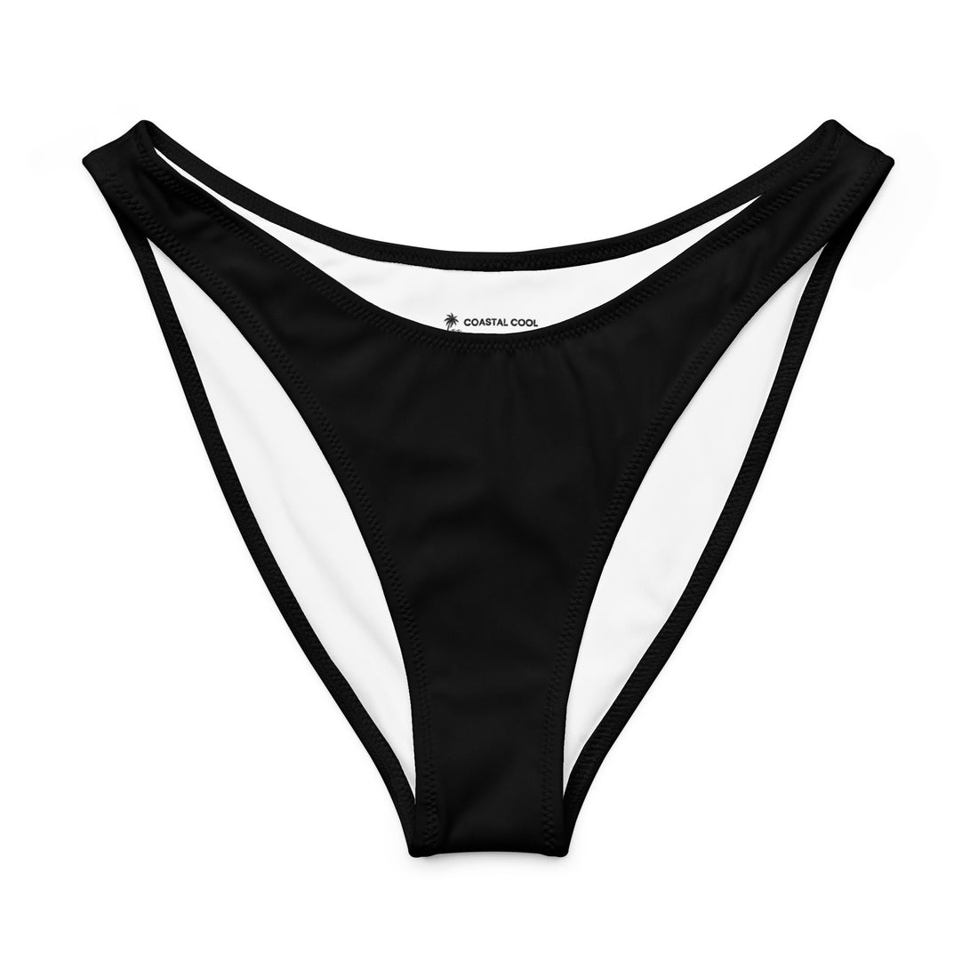 Black V-Waist Bikini Bottom-Coastal Cool