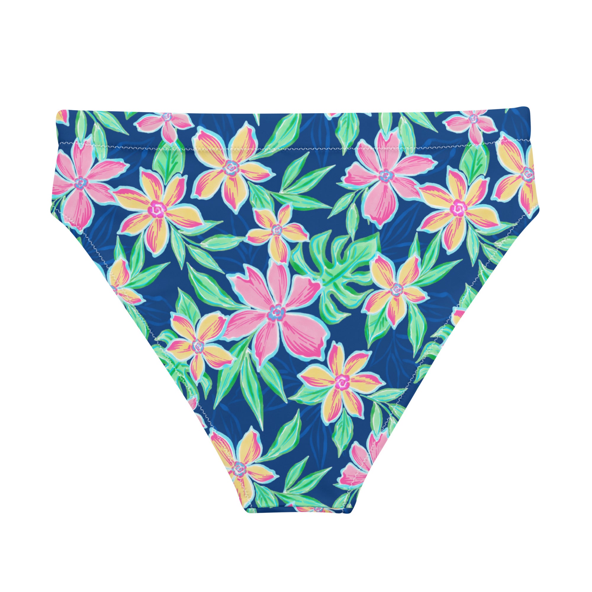Blossom Bikini Bottom-Coastal Cool