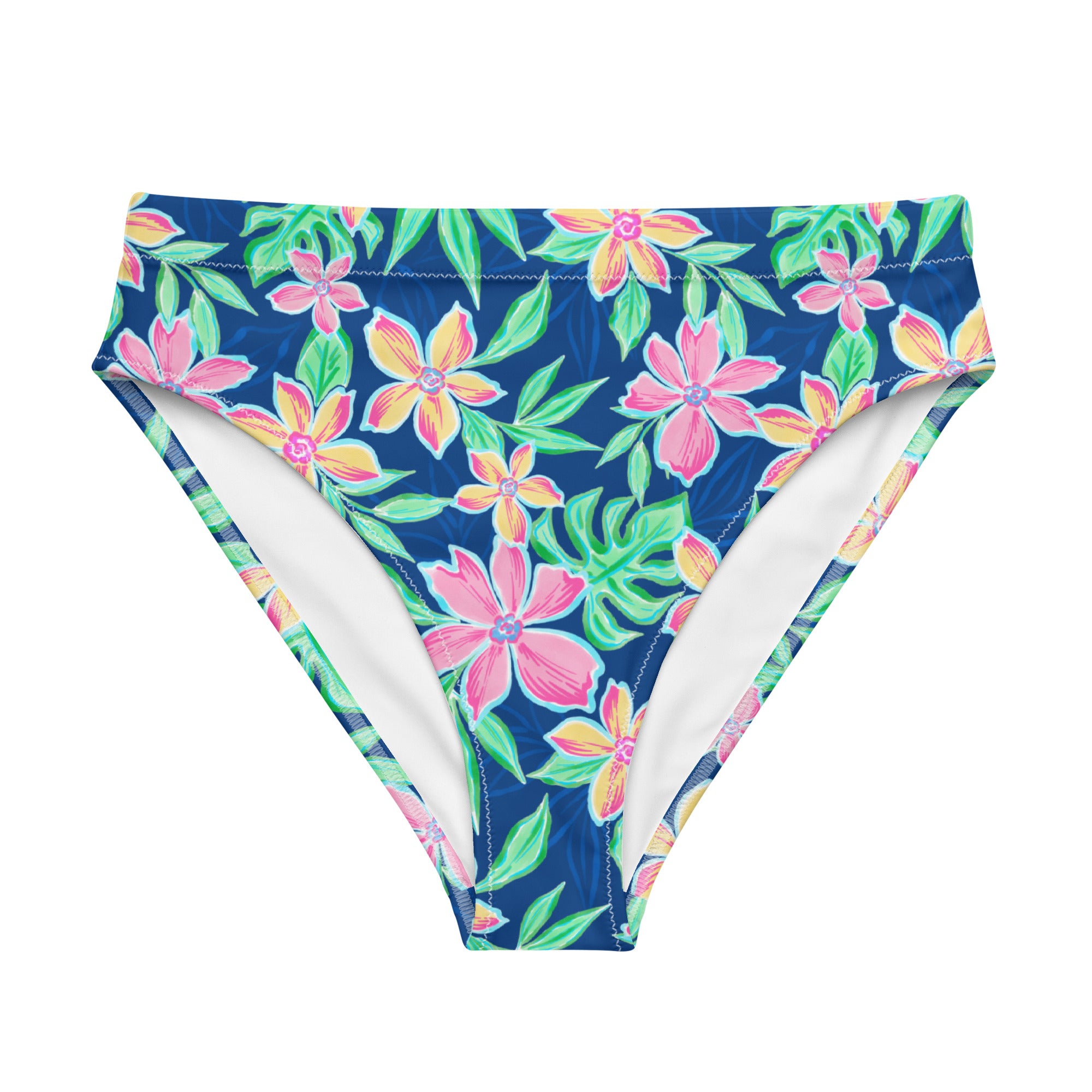 Blossom Bikini Bottom-Coastal Cool