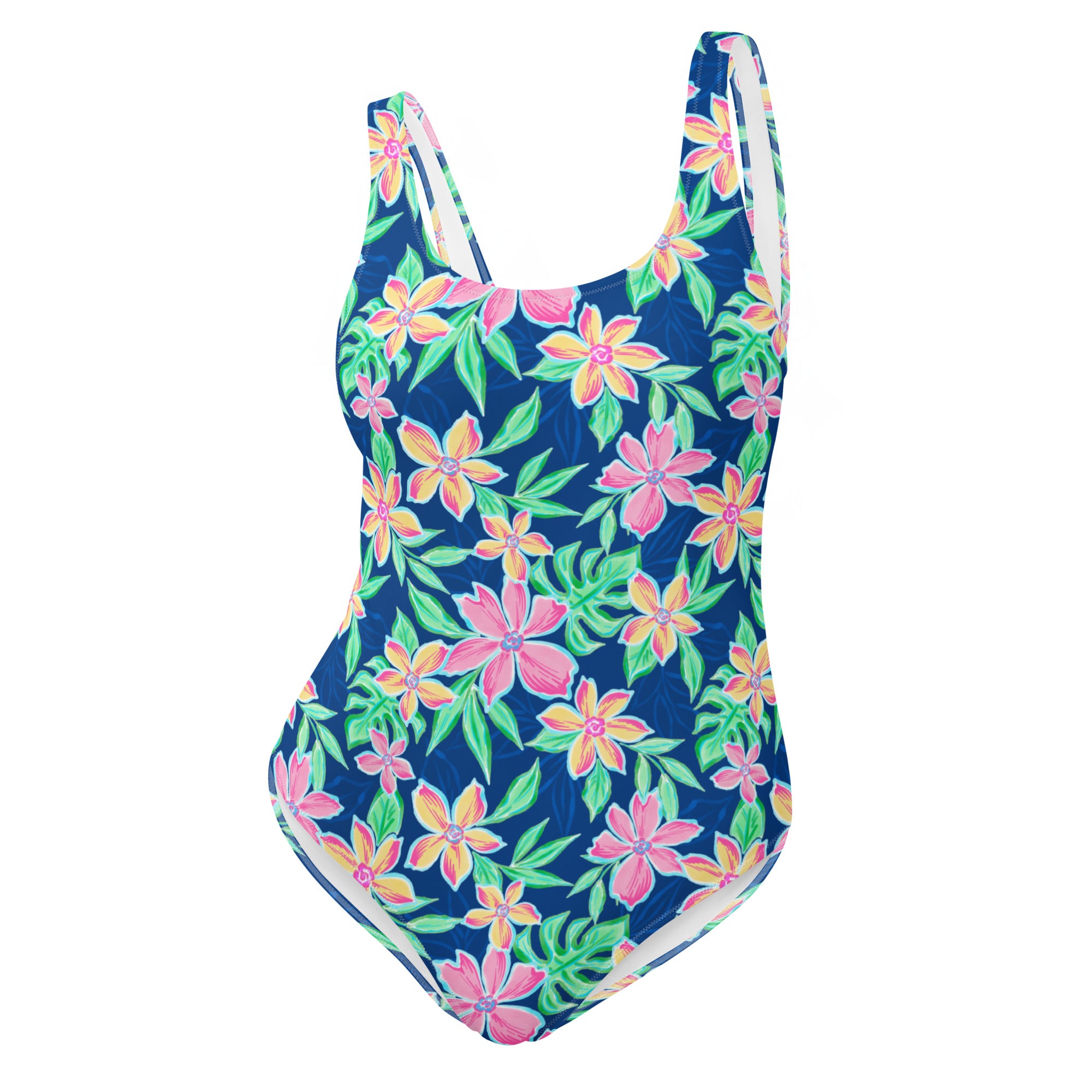 Blossom One-Piece Swimsuit-Coastal Cool