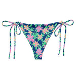 Blossom String Bikini Bottom-Coastal Cool
