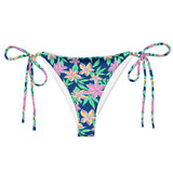 Blossom String Bikini Bottom-Coastal Cool