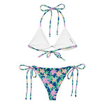 Blossom String Bikini-Coastal Cool