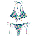 Blossom String Bikini-Coastal Cool
