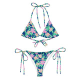 Blossom String Bikini-Coastal Cool