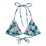 Blossom String Bikini Top-Coastal Cool