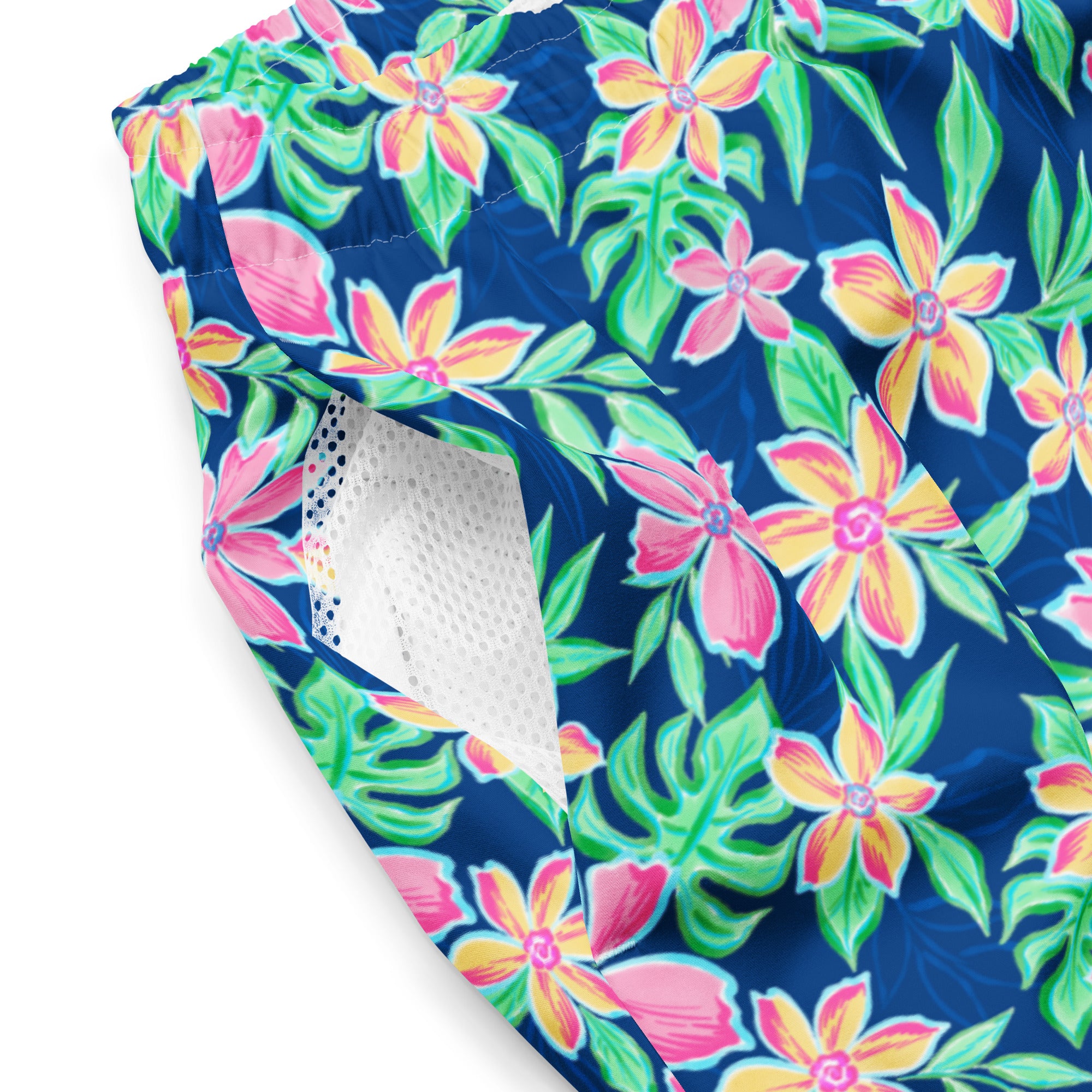 Blossom Swim Trunks-Coastal Cool