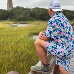 Blossom Swim Trunks-Coastal Cool-Swim-Trunks-FlatLayMockup