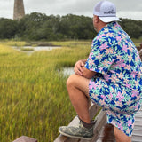 Blossom Swim Trunks-Coastal Cool-Swim-Trunks-FlatLayMockup