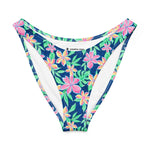 Blossom V-Waist Bikini Bottom-Coastal Cool